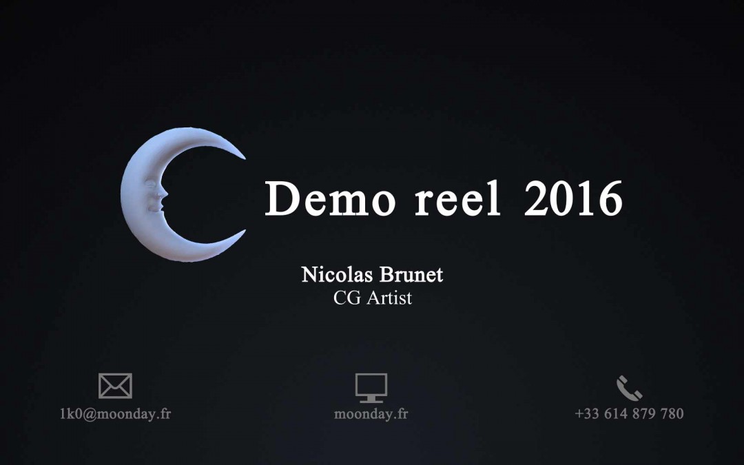 Demo reel – 2016